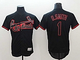 Cardinals 1 Ozzie Smith Black Flexbase Jersey,baseball caps,new era cap wholesale,wholesale hats